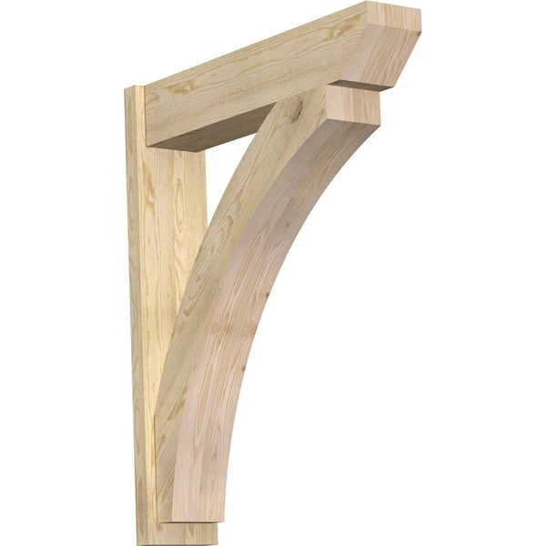 Ekena Millwork Thorton Slat Rough Sawn Outlooker, Douglas Fir, 8"W x 36"D x 44"H OUT08X36X44THR06RDF - main